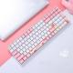 Dareu A100 Tri-mode Connection 100% Hotswap RGB LED Backlit PBT keycaps Mechanical Gaming Keyboard With TTC Gold-pink Switch
