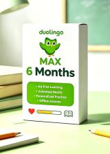 bobkeys.com, Super Duolingo MAX 6 Months Subscription