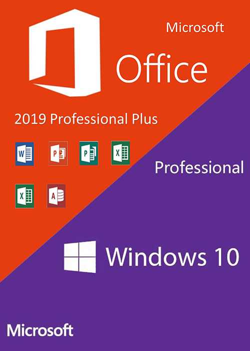 Official Windows10 PRO OEM + Office2019 Professional Plus CD Keys Pack Windows10 PRO OEM + Office2019 Professional Plus CD Keys Pack