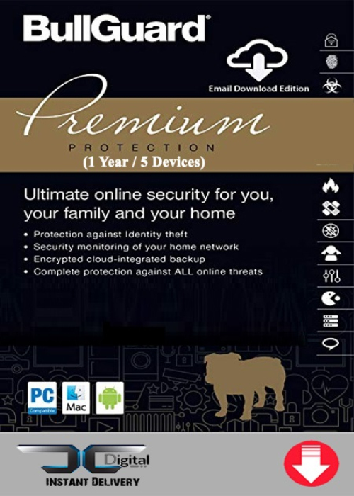 BullGuard Premium Protection 3 PC 1 Year/25GB Backup Key Global