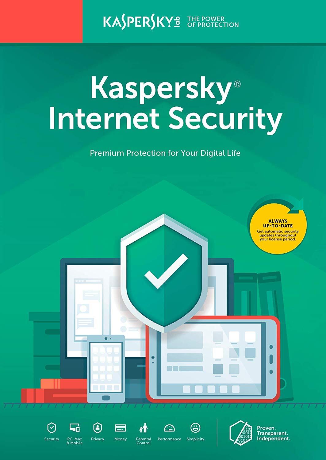 Kaspersky Internet Security 1 PC 1 Year Global Key