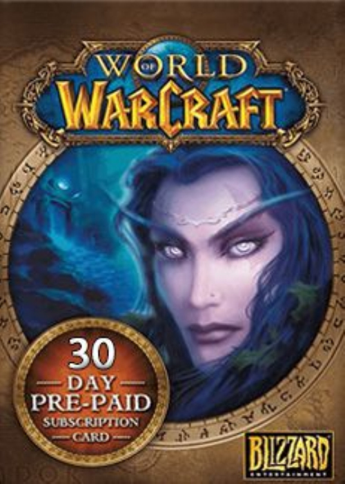 World of Warcraft 30 Days Time Card NORTH AMERICA