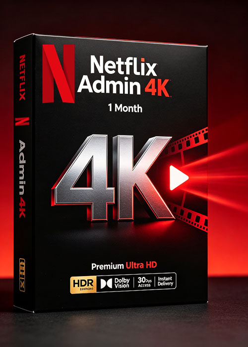 bobkeys, Netflix Admin 4K 1Month