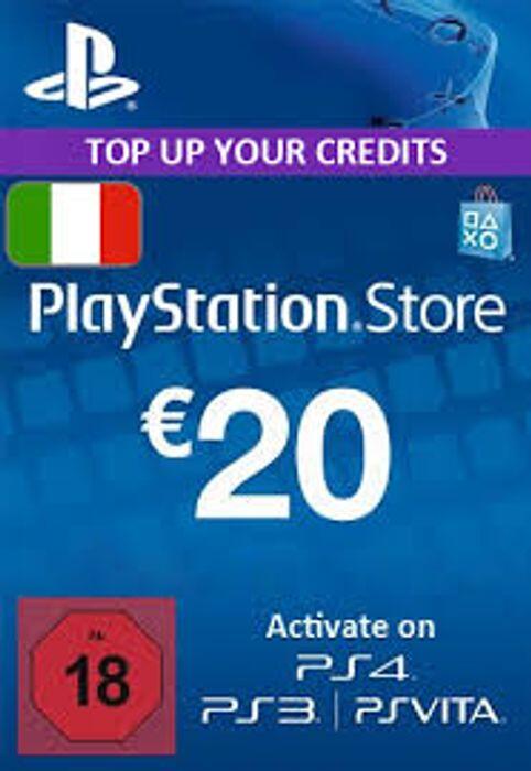 Official Play Station Network 20 EUR Italy Play Station Network 20 EUR Italy