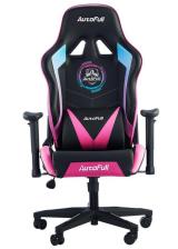 Official AutoFull Gaming Chair PU Leather Racing Style Computer Chair, Lumbar Support E-Sports Swivel Chair, AF075RPU Multicolor