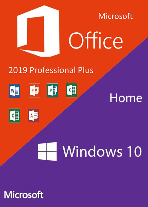 Official Windows10 Home OEM + Office2019 Professional Plus CD Keys Pack Windows10 Home OEM + Office2019 Professional Plus CD Keys Pack