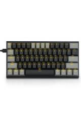 Official E-YOOSO Z11 61 Keys Wired Mechanical Gaming Keyboard with Solid Backlit Two-Color Keycaps